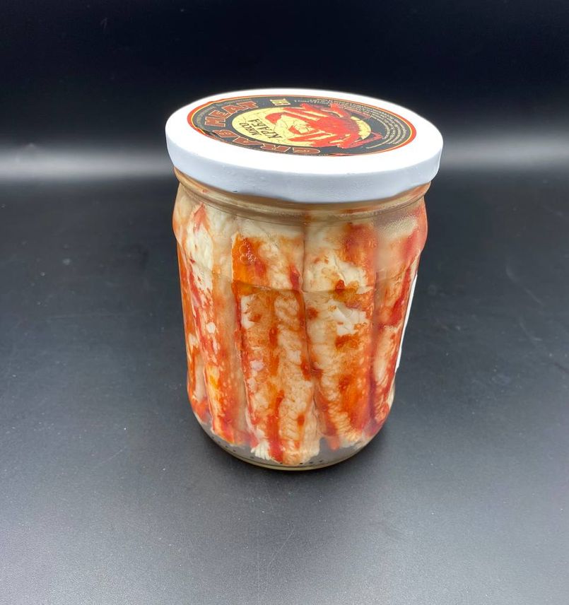 Камчатский краб фаланга в стекле 520мл
