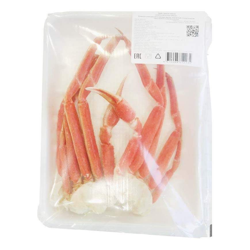 Салатное мясо краба стригуна варено-мороженое, в упаковке 1кг
